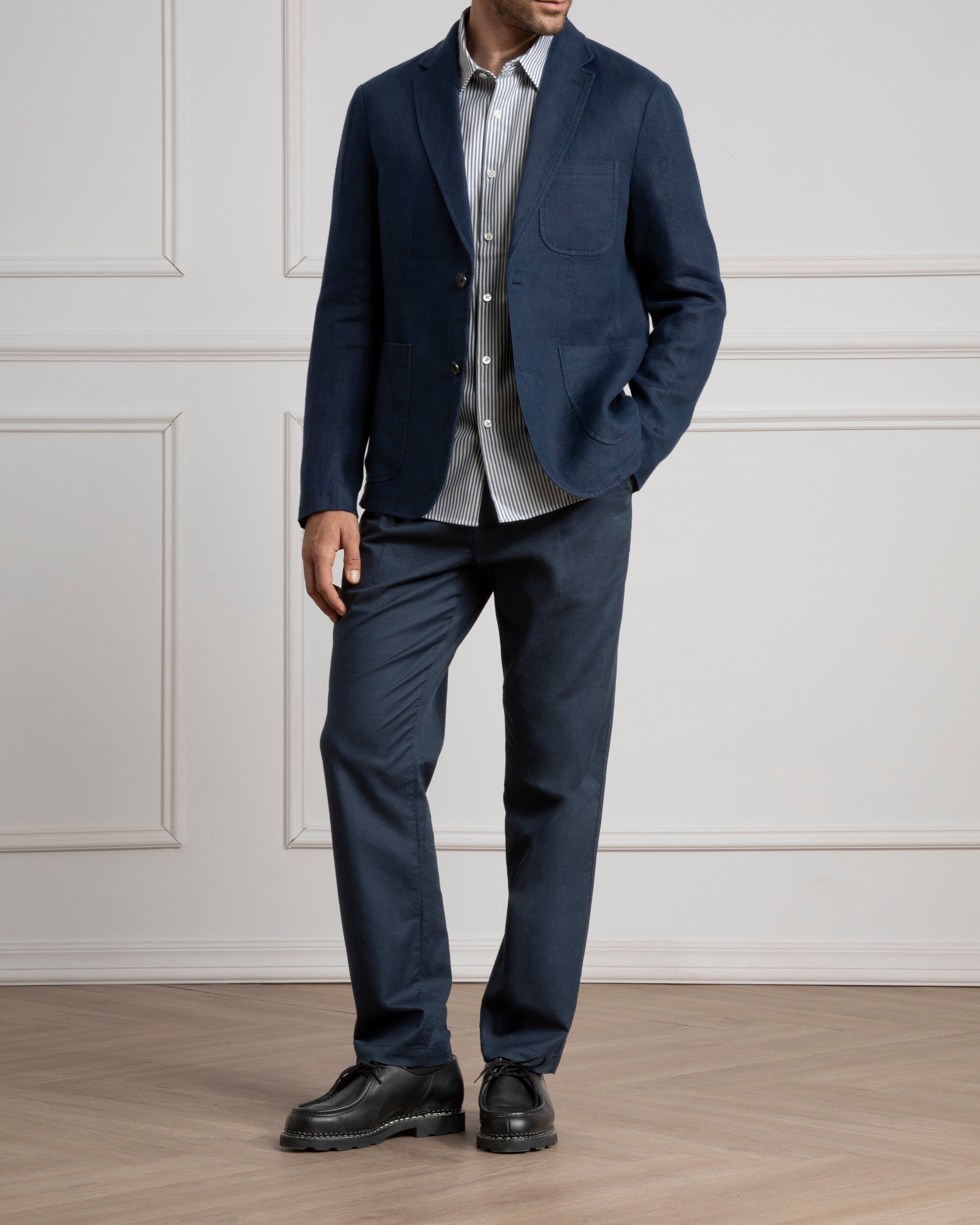 Navy Perry Linen Blazer Mens Linen Navy Blazer Mens Sports Coat 