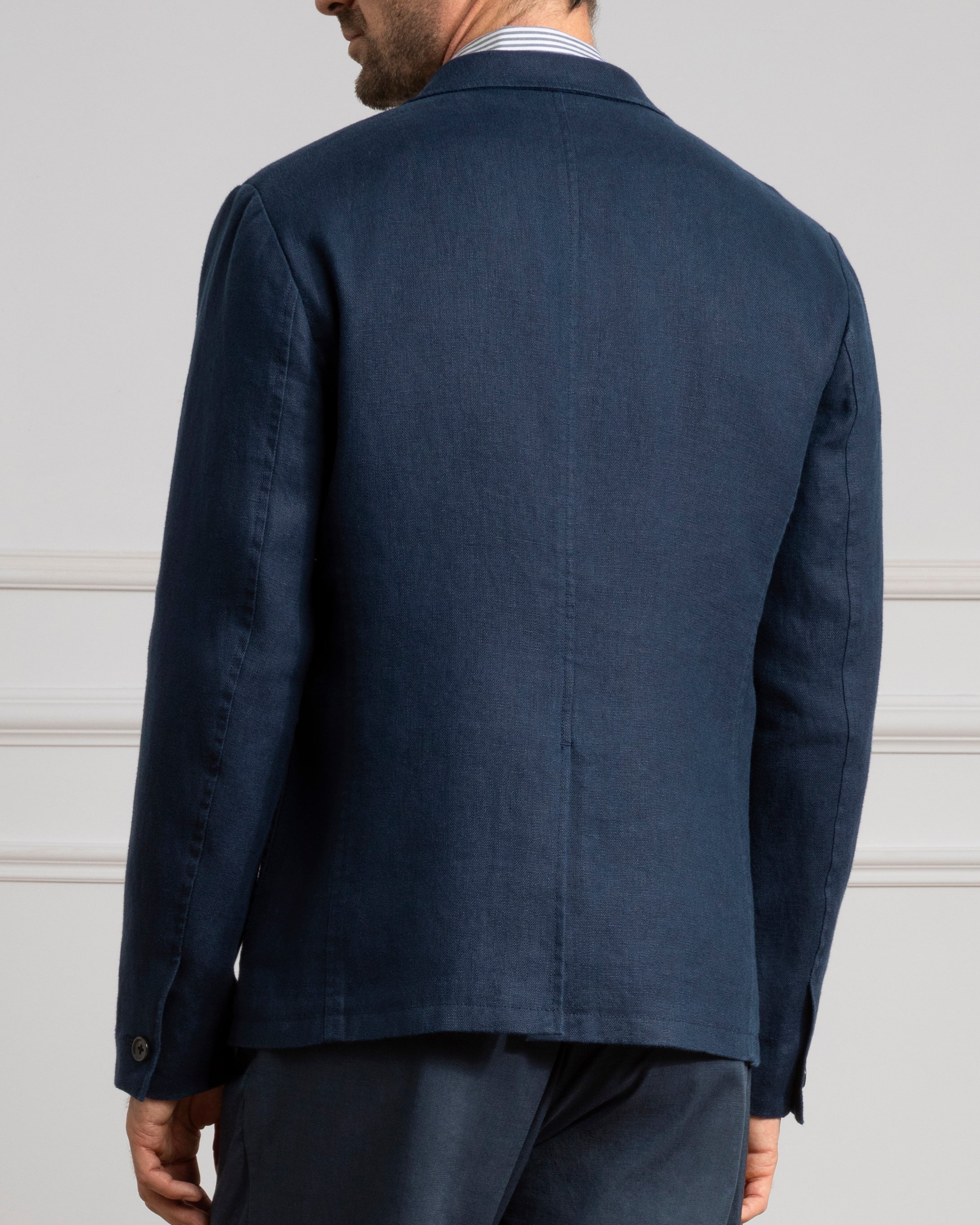 Navy Perry Linen Blazer Mens Linen Navy Blazer Mens Sports Coat 