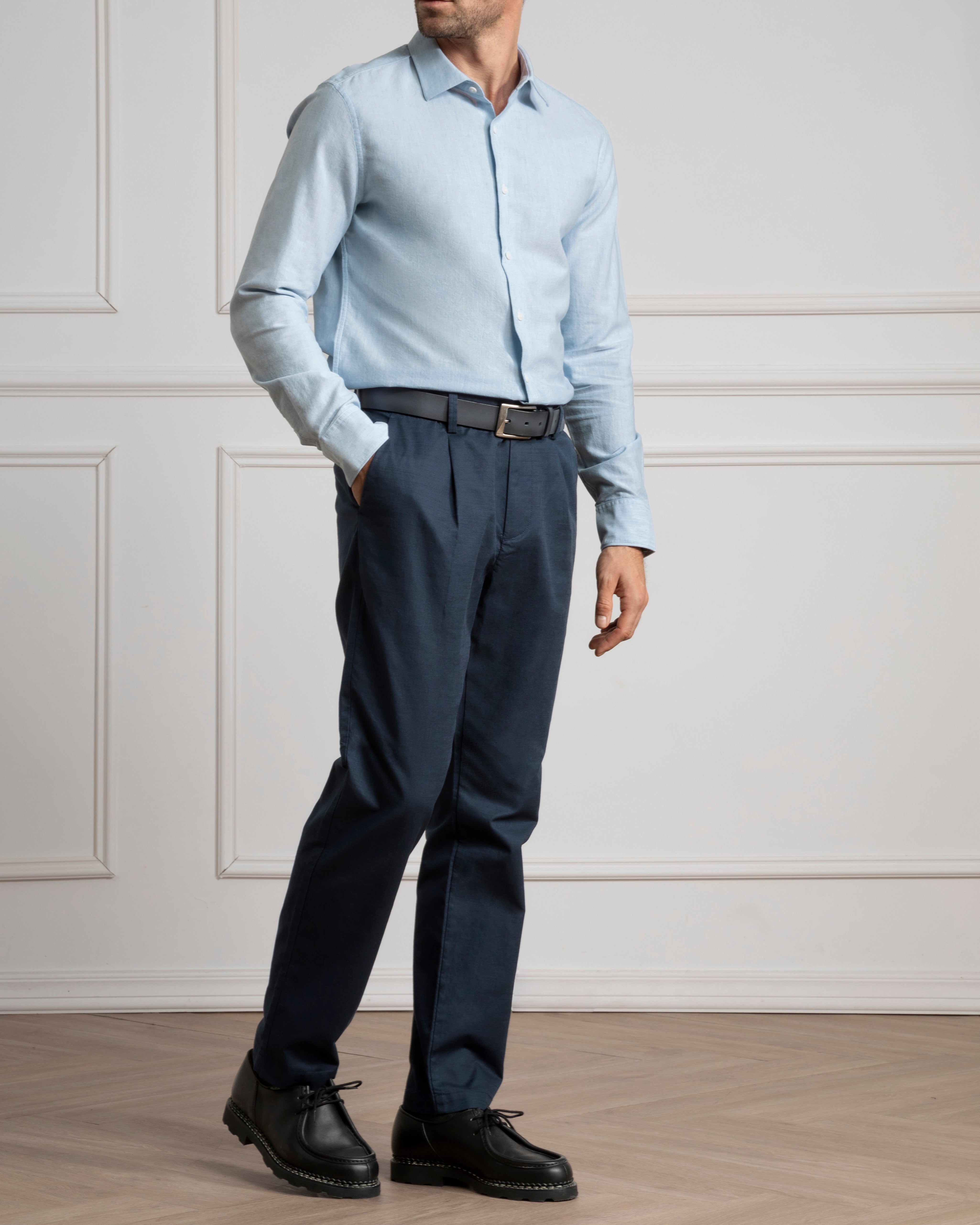 Lt Blue Heather Adrian Heather Oxford Shirt Mens Oxford Shirt Mens Button Up Spread Collar Shirt All Seasons