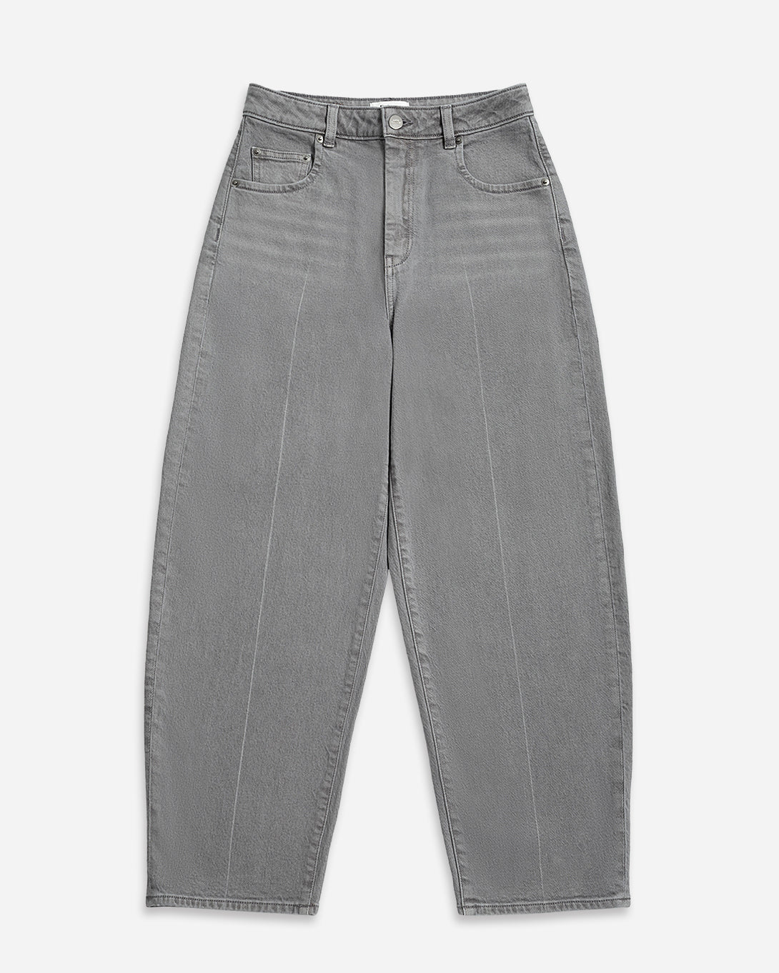 Lt Grey Denim Barrel Jeans Grey Womens Denim Jeans Wide Leg Womens Denim 