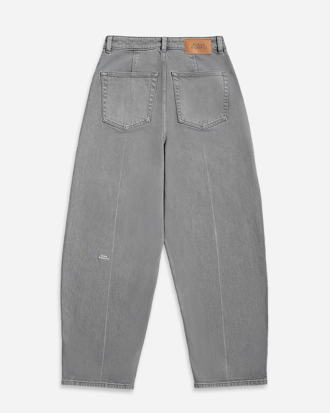 Lt Grey Denim Barrel Jeans Grey Womens Denim Jeans Wide Leg Womens Denim 