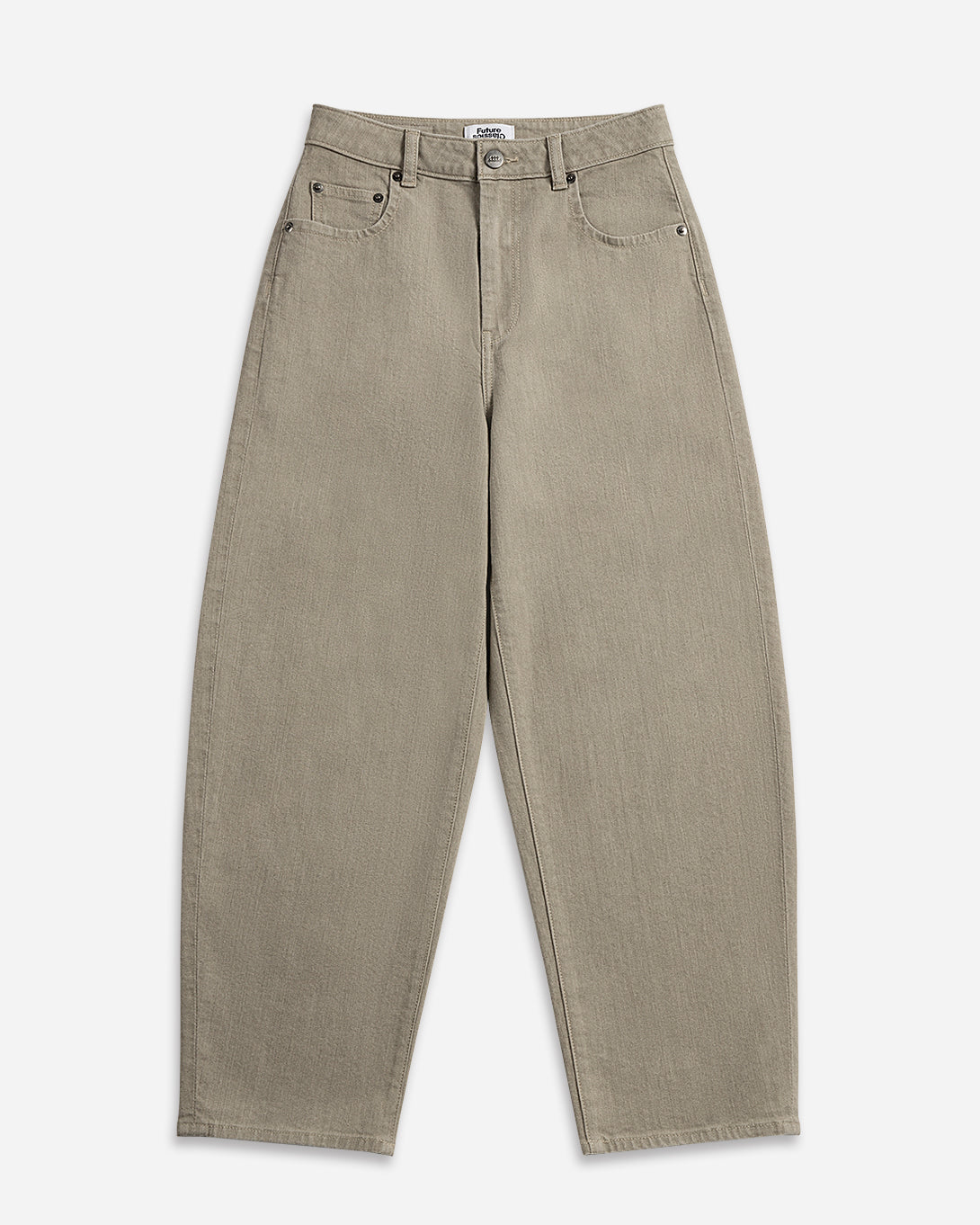 Stone Brown Barrel Jeans Sand Womens Barrel Leg Jeans Light Brown Womens Denim 