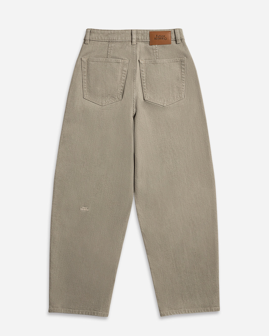 Stone Brown Barrel Jeans Sand Womens Barrel Leg Jeans Light Brown Womens Denim 