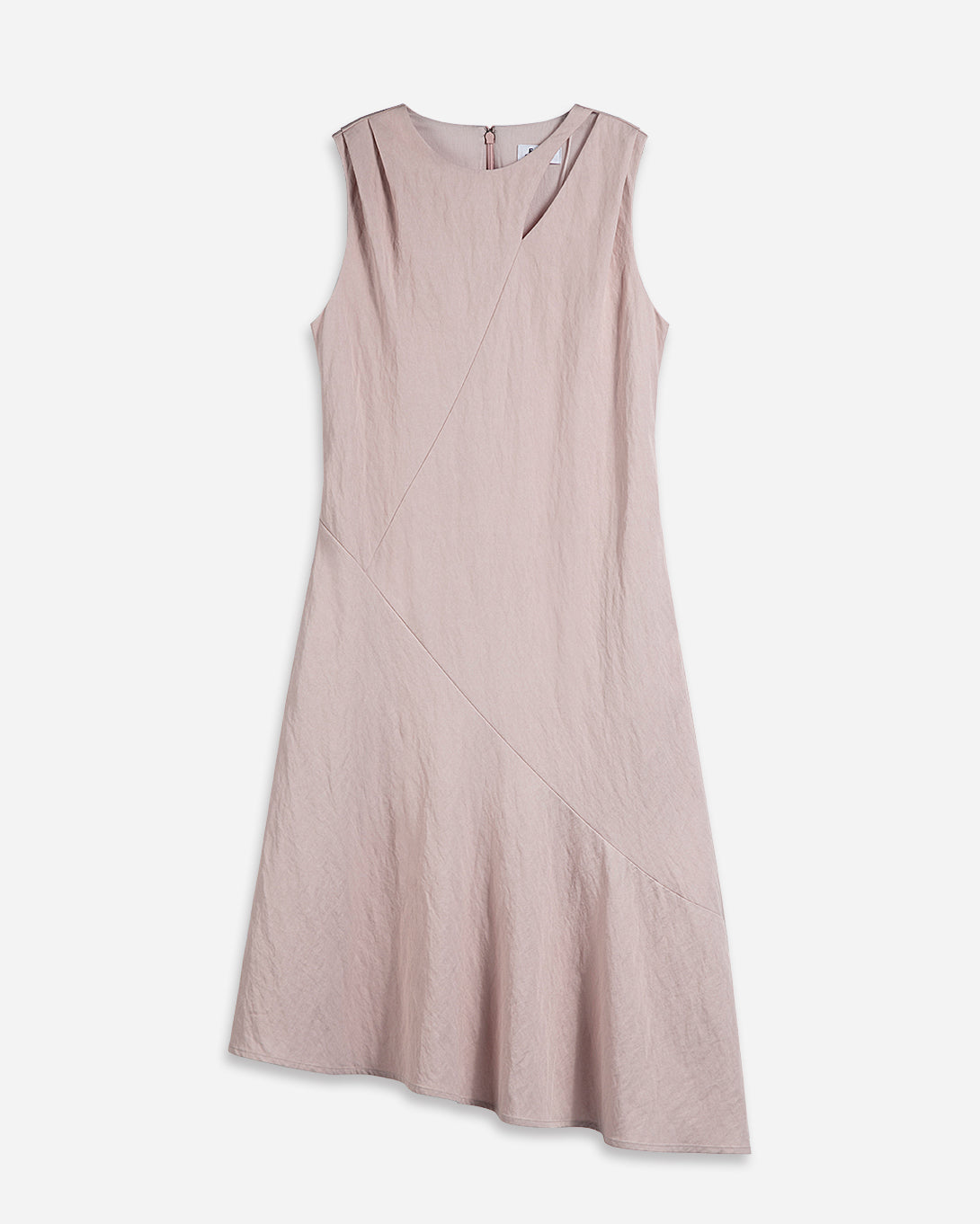 Dusty Rose Asymmetric Slit Dress Womens Sleeveless Dress Womes Summer Long Dress 