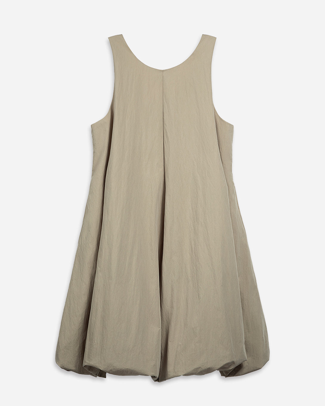 Stone Brown Cloud Dress Womens Sleeveless Dress Pleated Dress Womens Short Length Dress 