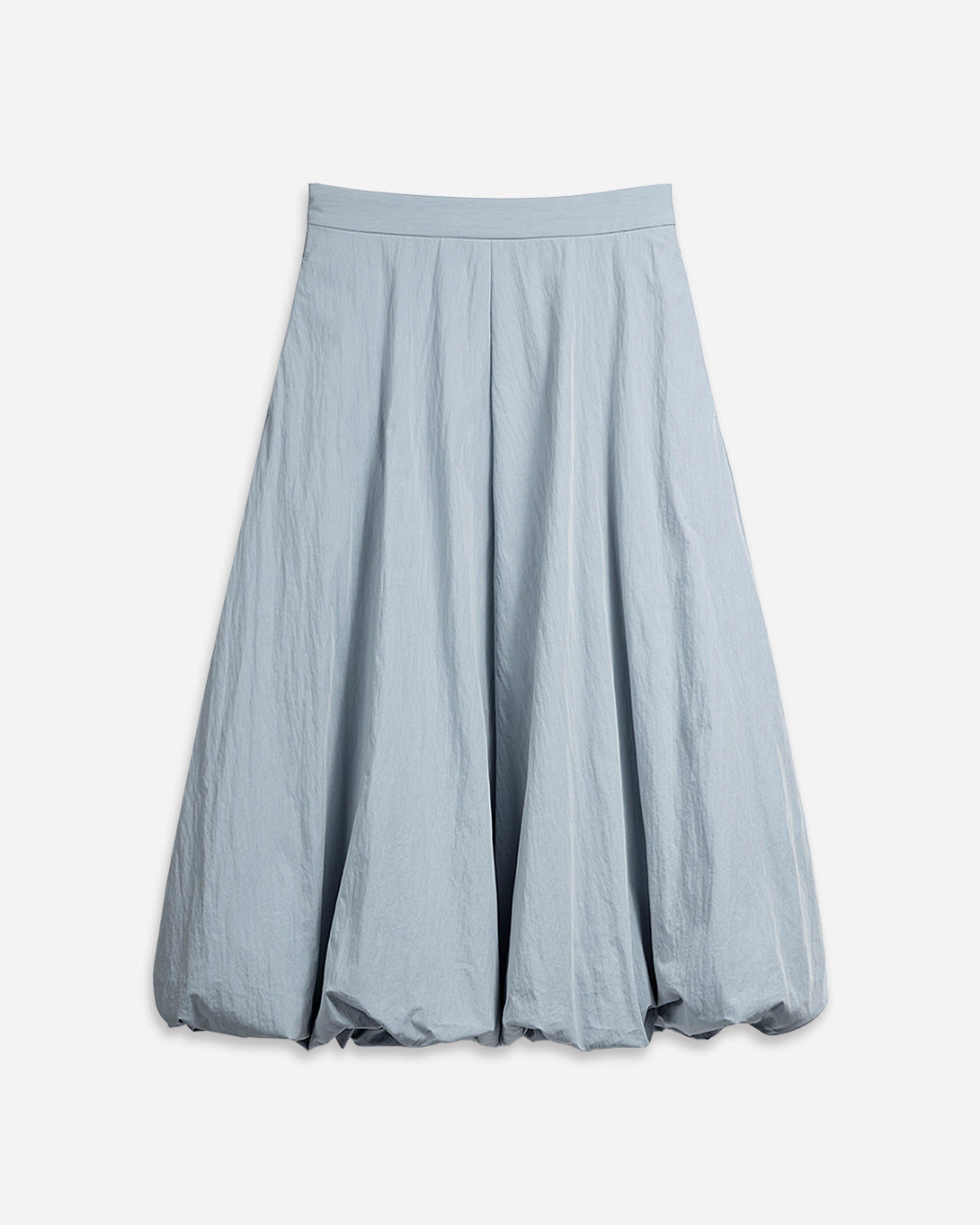 Sea Blue Balloon Skirt Womens Long Skirt Womens Pleated Layered Skirt 