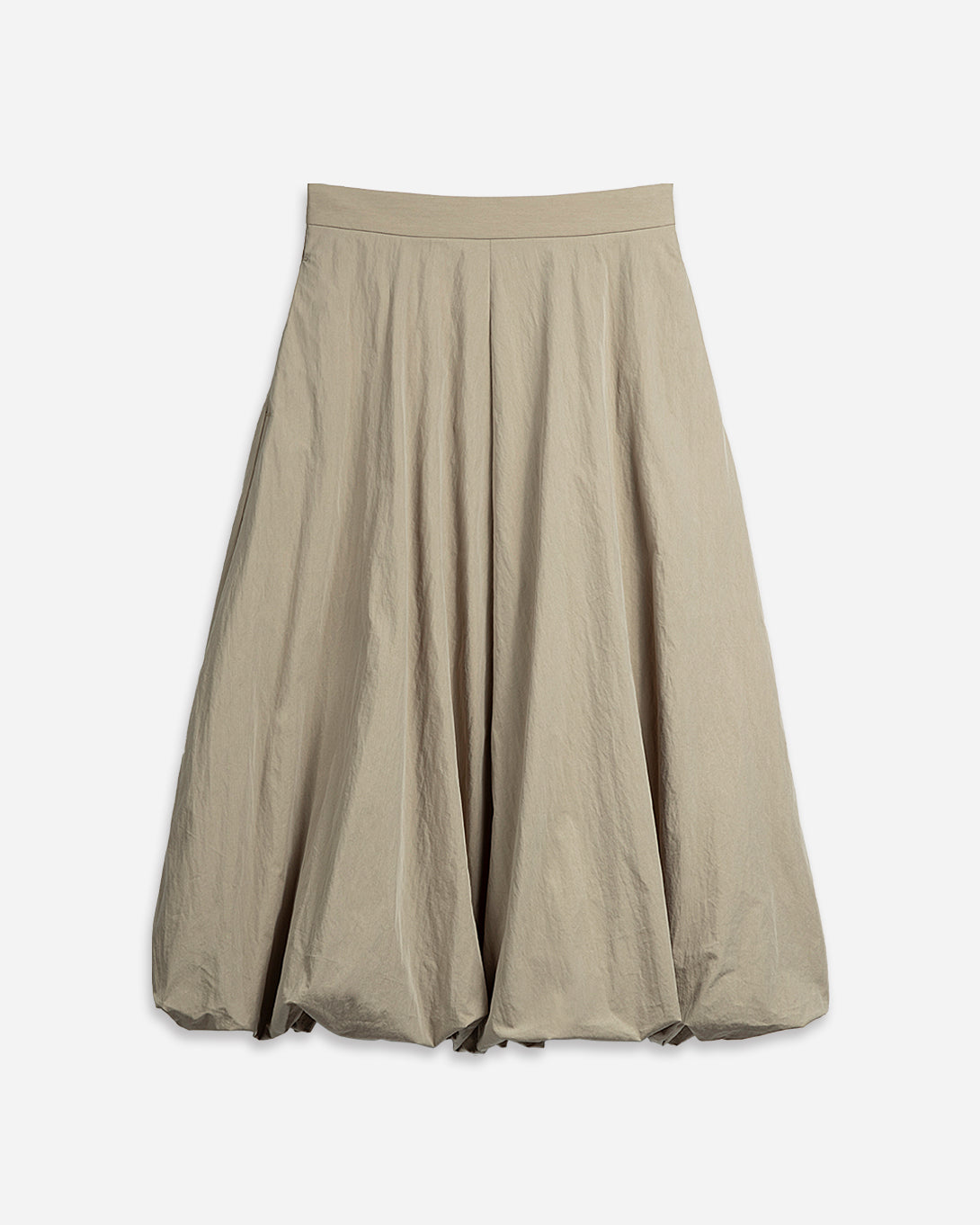 Stone Brown Balloon Skirt Womens Long Skirt Womens Pleated Layered Skirt 