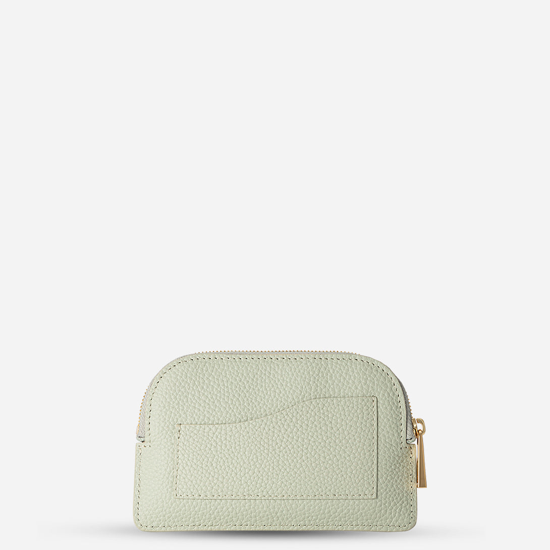 Seaweed Green Coin Pouch Womens Small Leather Pouch Coin Leather Bag 