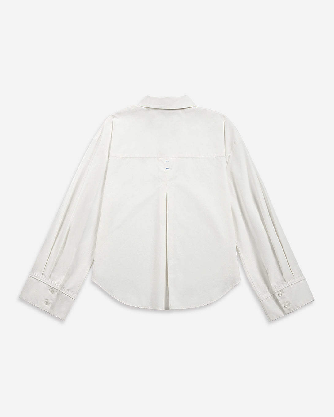 Off White Bell Sleeve Boxy Shirt Womens Collared Button Up Shirt Womens Woven Dress Shirt 