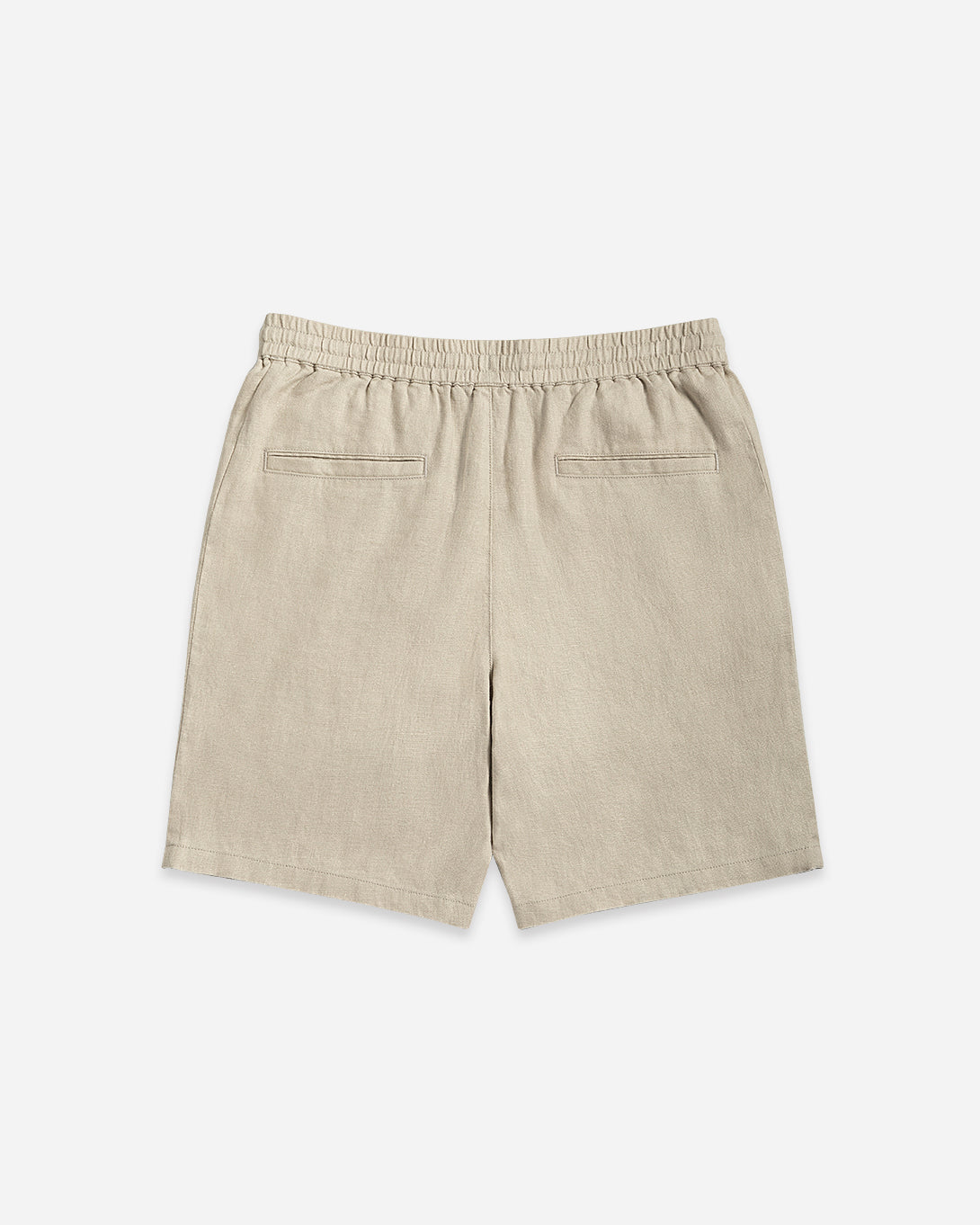 Lt Beige Ward Linen Shorts Mens Linen Drawstring Shorts 