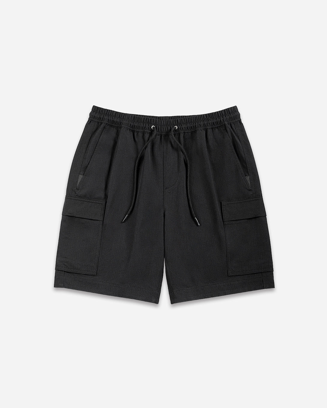 Black Marlo Ripstop Shorts Mens Ripstop Outdoor Board Shorts Drawstring Shorts 