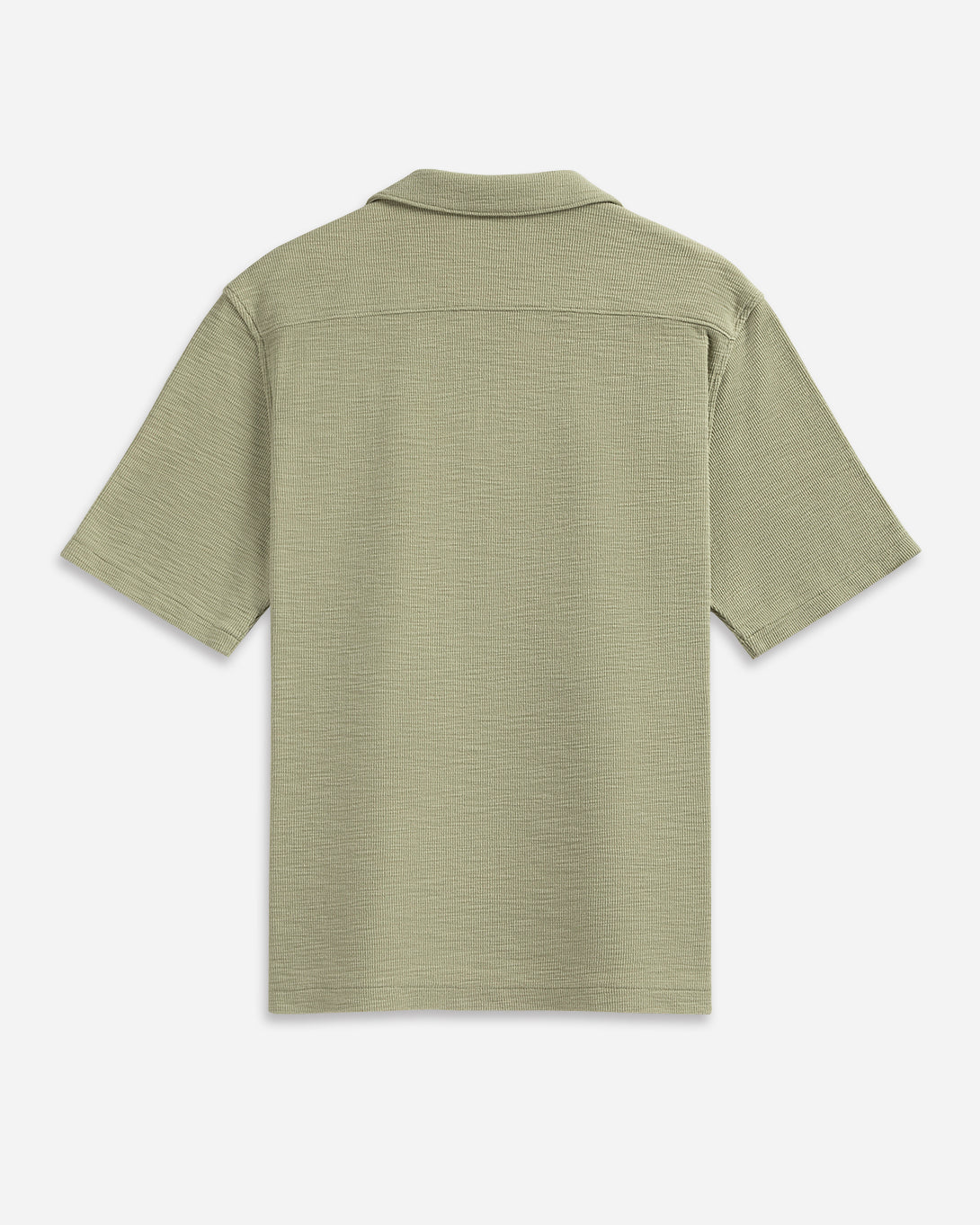 Tea Rockaway Slub Waffle Shirt Mens Camp Collar Short Sleeve Waffle Knit 
