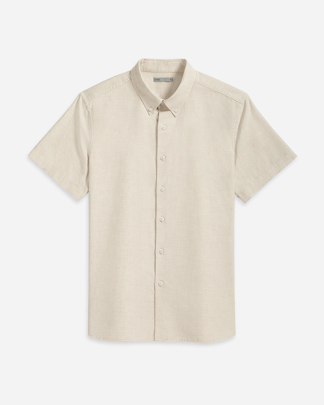 Silver Birch Heather Fulton SS Heather Shirt Mens Button Down Short Sleeve Shirt Oxford Short Sleeve