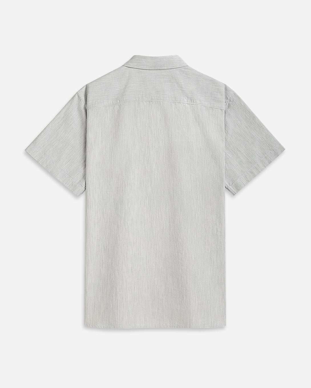 Lt Grey Heather Fulton SS Heather Shirt Mens Button Down Short Sleeve Shirt Oxford Short Sleeve