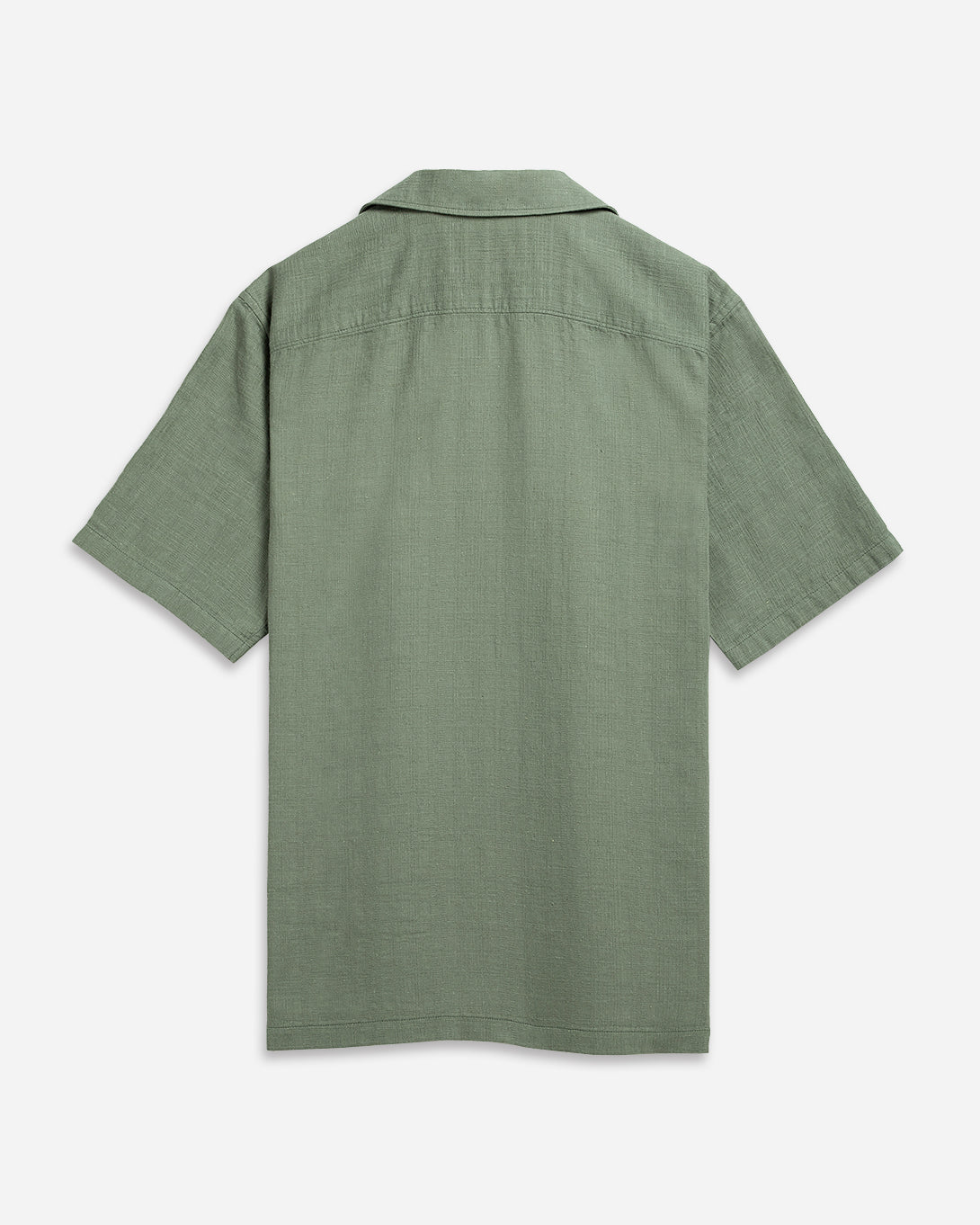 Tea Rockaway Linen Cotton Shirt Mens Camp Collar Linen Shirt Chest Pocket Short Sleeve Tee