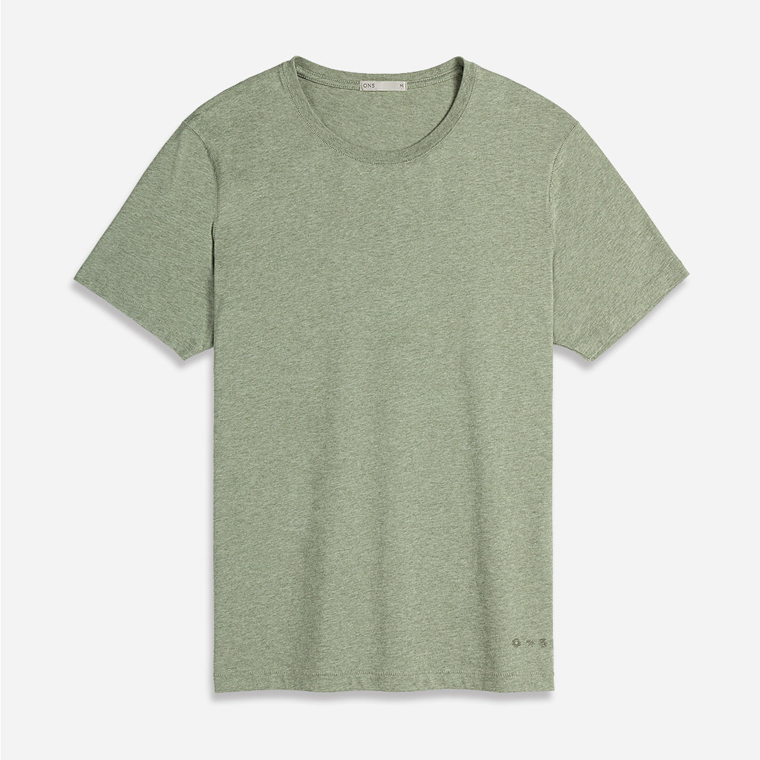 Olive Heather Village Heather Tee Mens Summer T Shirt Short Sleeve Shirt 