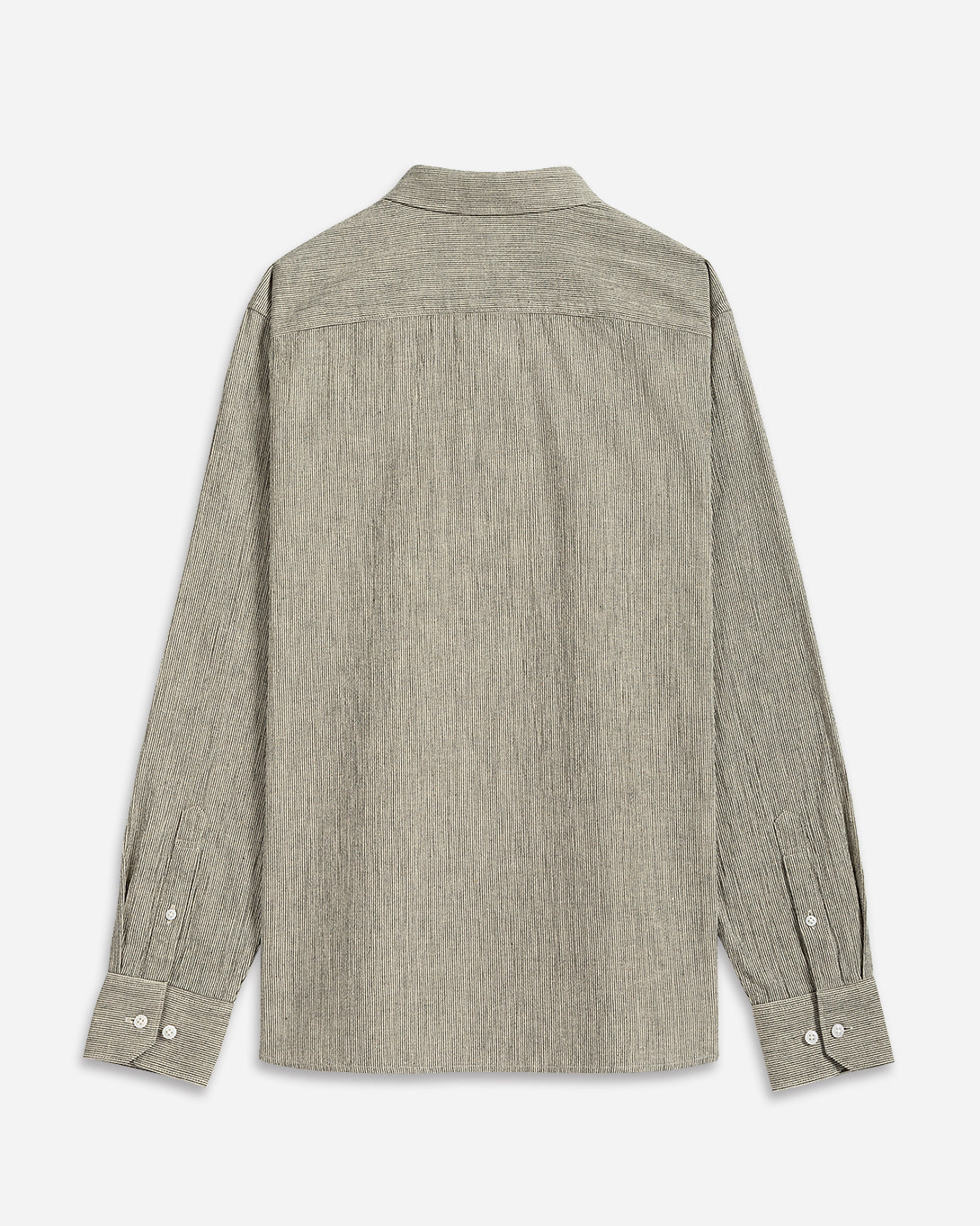 Black/Off White Stripe Fulton Pinstripe Shirt Mens Button Down Shirt Collared Dress Shirt Micro Stripe Dress Shirt Cotton Linen Stripe Shirt 