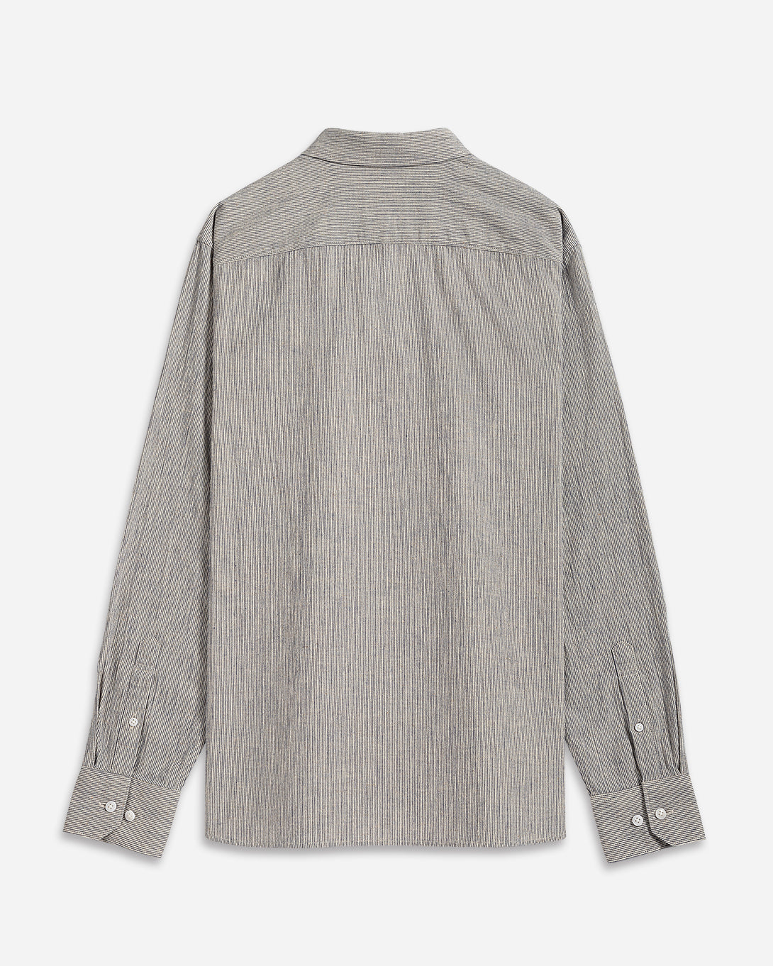 Navy/Off White Stripe Fulton Pinstripe Shirt Mens Button Down Shirt Collared Dress Shirt Micro Stripe Dress Shirt Cotton Linen Stripe Shirt 