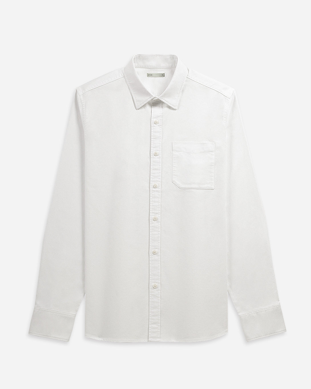 Bright White Arik Oxford Shirt Mens Point Collar Button Up Shirt Chest Pocket Shirt Classic Oxford Style 