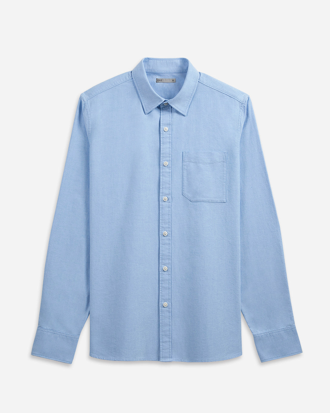 Lt Blue Arik Oxford Shirt Mens Point Collar Button Up Shirt Chest Pocket Shirt Classic Oxford Style 
