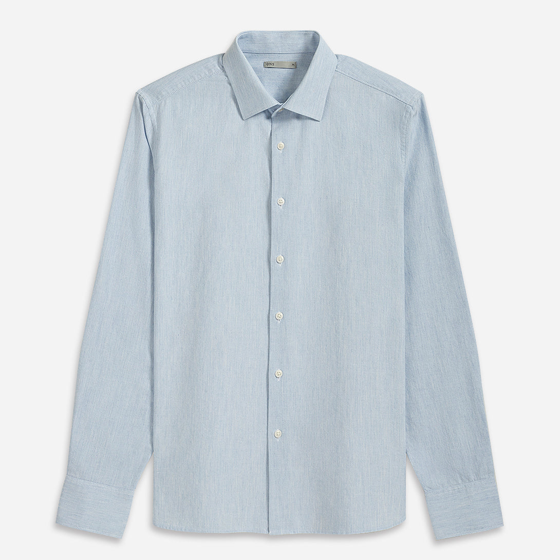 Lt Blue Heather Adrian Heather Oxford Shirt Mens Oxford Shirt Mens Button Up Spread Collar Shirt All Seasons