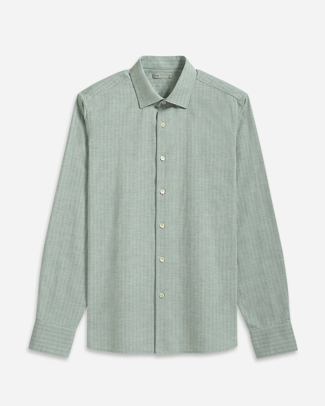 Lead Adrian Herringbone Shirt Mens Spread Collar Shirt Herringbone Fabric Mens Dress Shirt All Season Shirt 